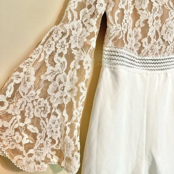 Look Pretty Nude Fashion Nova Romper - Picture 4 of 5